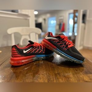 Nike Air Max 2015 Black & Bright Crimson - Size 8.5